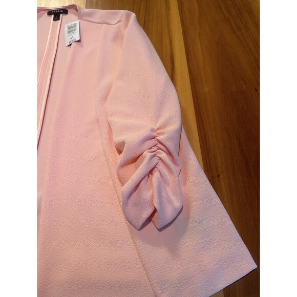 Torrid Women’s Cardigan. NWT. Size 1 (1X). Drape Front. Pink - Picture 5 of 14